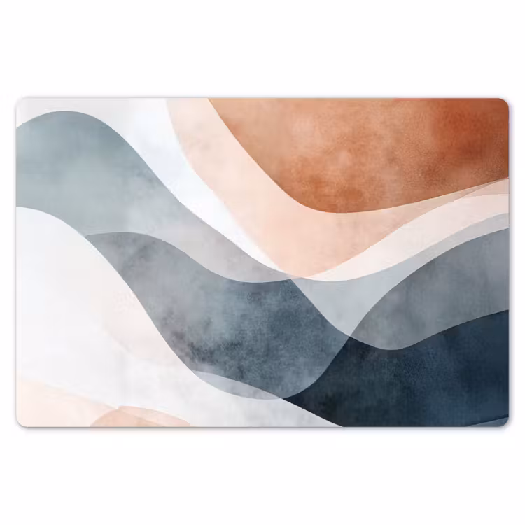 Abstract - Golven - Blauw Placemat vinyl groot -zzsfeer1_Kitchenyeah-website