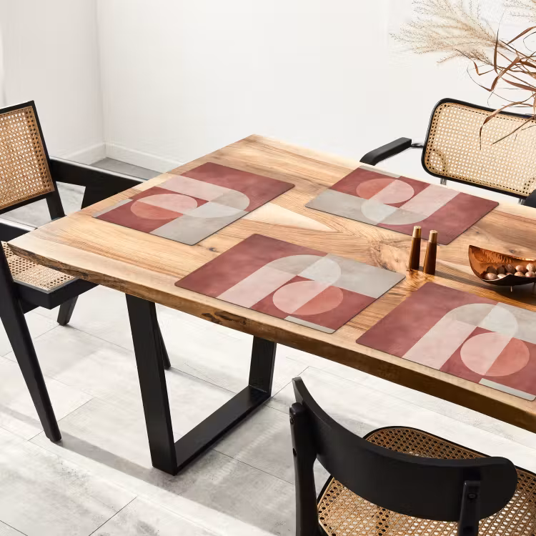 Figuren - Abstract - Roze Placemat vinyl groot -zzsfeer4_Kitchenyeah-website