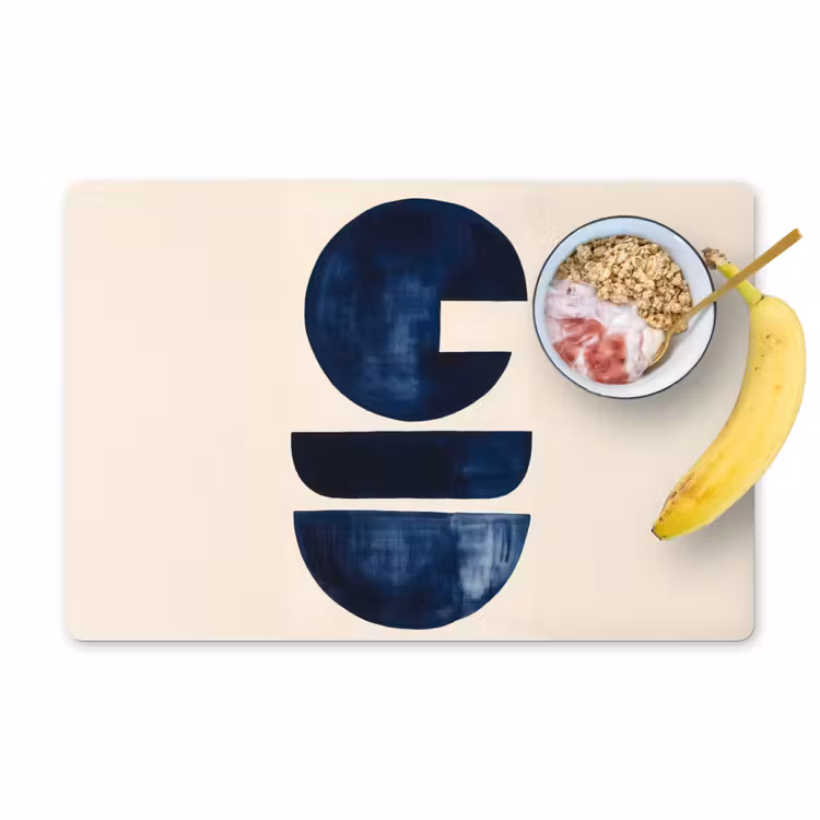 Vormen - Blauw - Abstract Placemat vinyl groot -zzzproduct_Kitchenyeah-website