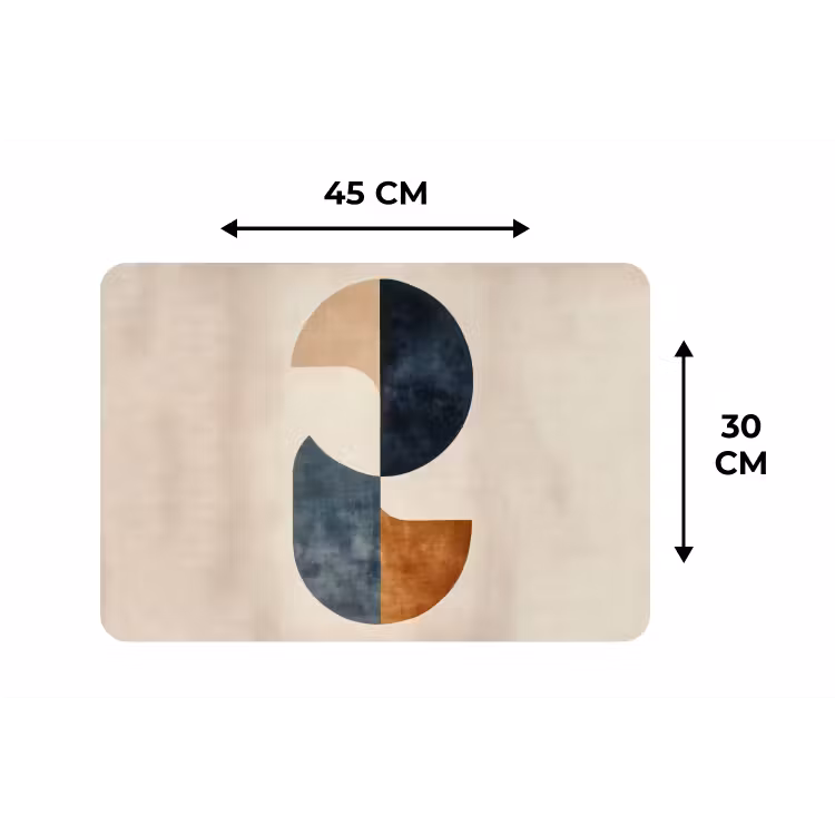 Cirkels - Abstract - Kleurrijk Placemat vinyl groot -specs