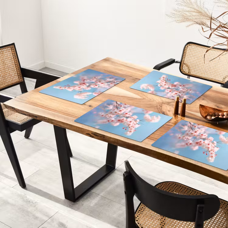 Takken - Bloesems - Roze Placemat vinyl groot -zzsfeer4_Kitchenyeah-website