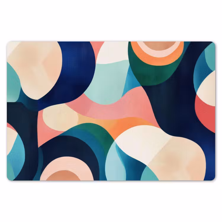Abstract - Blauw - Roze Placemat vinyl groot -zzsfeer1_Kitchenyeah-website