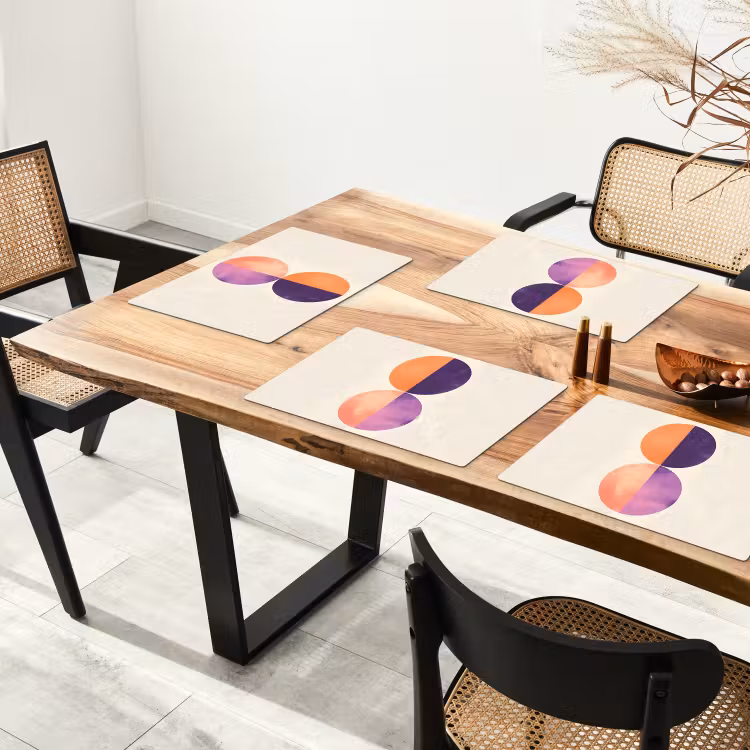 Abstract - Cirkels - Paars Placemat vinyl groot -zzsfeer4_Kitchenyeah-website