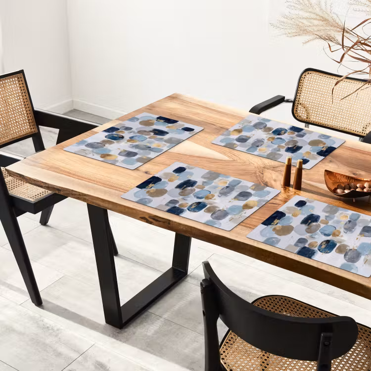 Abstract - Goud - Vormen Placemat vinyl groot -zzsfeer4_Kitchenyeah-website