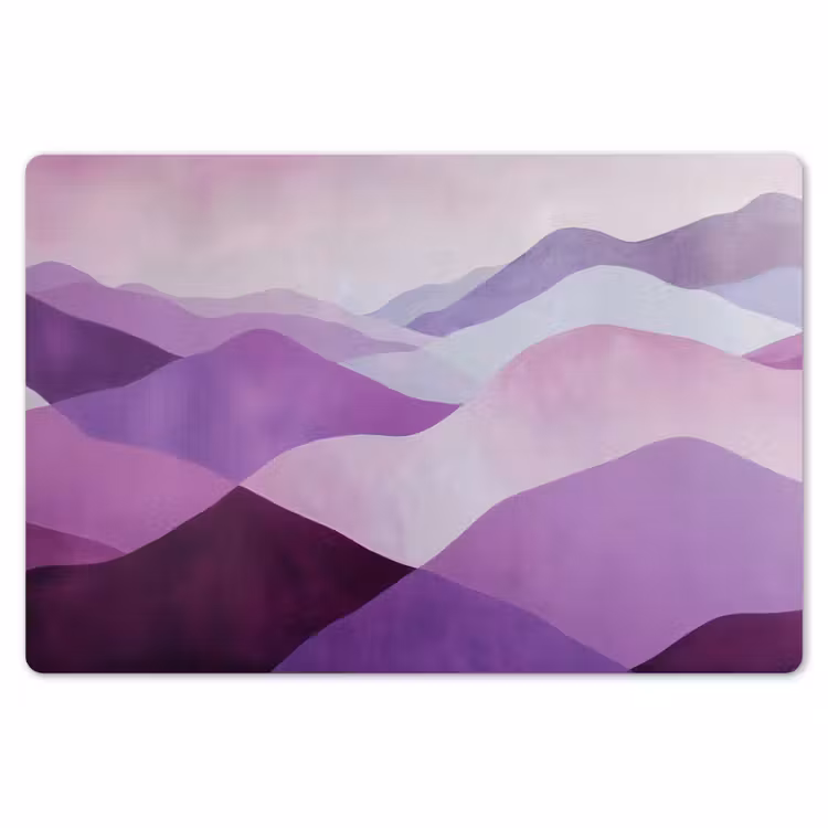 Abstract - Heuvels - Landschap - Paars Placemat vinyl groot -zzsfeer1_Kitchenyeah-website