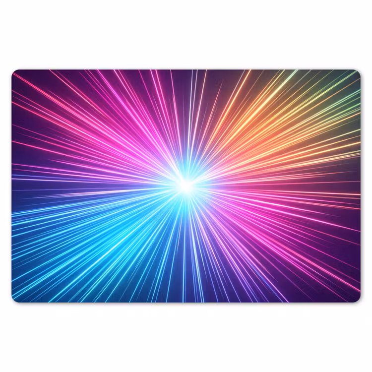 Abstract - Light - Burst - Modern - Colorful Placemat vinyl groot -zzsfeer1_Kitchenyeah-website