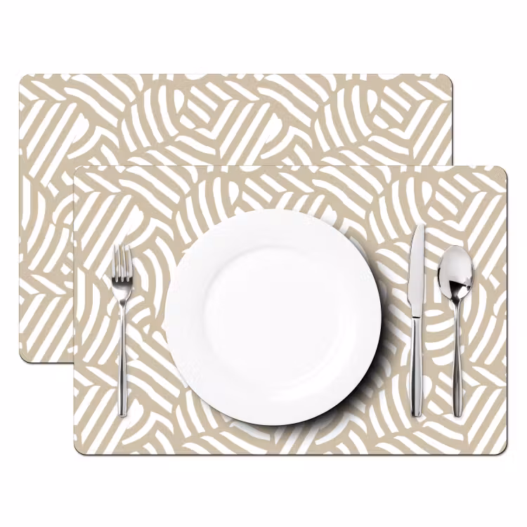 Abstract - Modern - Beige Placemat vinyl groot 368 -zzsfeer2_Kitchenyeah-website