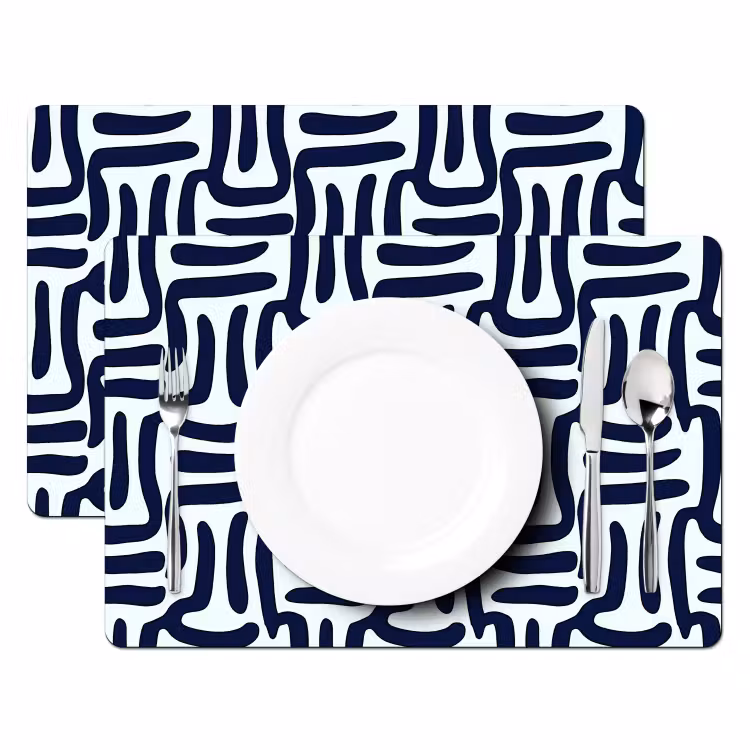 Abstract - Modern - Blauw Placemat vinyl groot 368 -zzsfeer2_Kitchenyeah-website