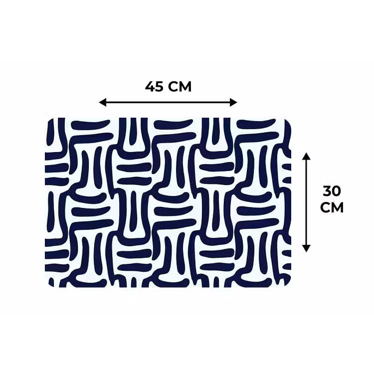Abstract - Modern - Blauw Placemat vinyl groot 368 -specs