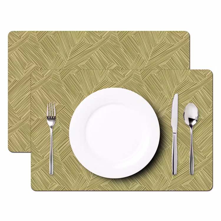 Abstract - Modern - Groen Placemat vinyl groot 368 -zzsfeer2_Kitchenyeah-website