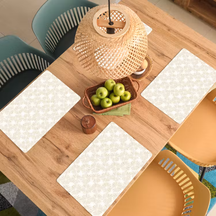 Abstract - Motief - Beige Placemat vinyl groot 368 -zzsfeer5_Kitchenyeah-website