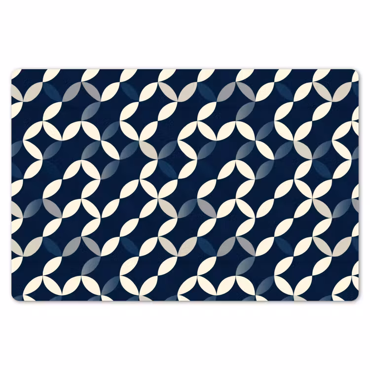 Abstract - Patroon - Blauw Placemat vinyl groot 368 -zzsfeer1_Kitchenyeah-website