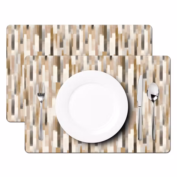 Abstract - Patroon - Kwaststreken Placemat vinyl groot 368 -zzsfeer2_Kitchenyeah-website