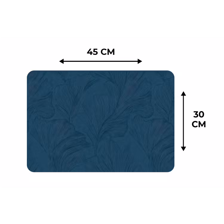 Abstract - Patroon - Donkerblauw - Elegant Placemat vinyl groot 368 -specs