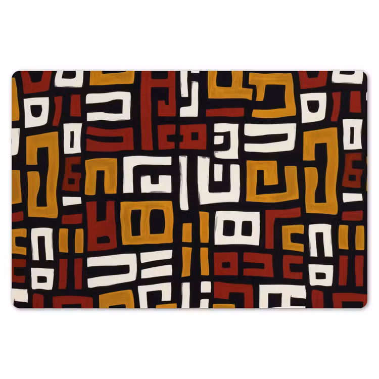 Abstract - Patroon - Rood Placemat vinyl groot -zzsfeer1_Kitchenyeah-website