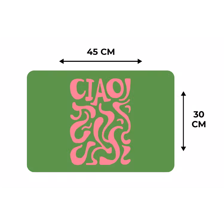 Abstract - Roze - Ciao - Vormen Placemat vinyl groot -specs