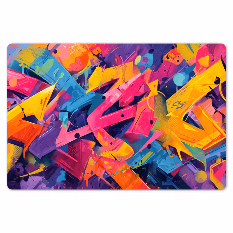 Abstract - Vormen - Kleurrijk Placemat vinyl groot -zzsfeer1_Kitchenyeah-website