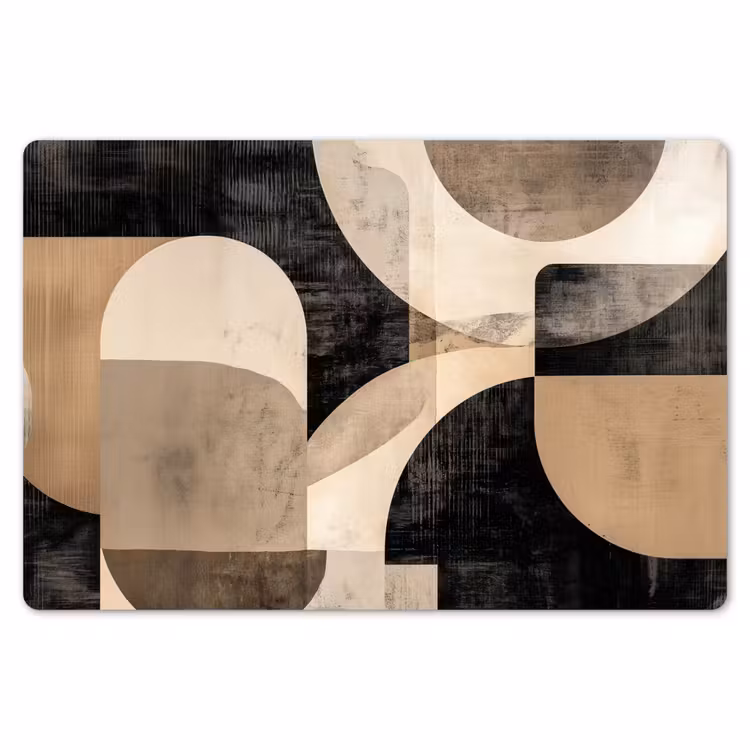 Abstract - Vormen - Modern - Beige Placemat vinyl groot -zzsfeer1_Kitchenyeah-website