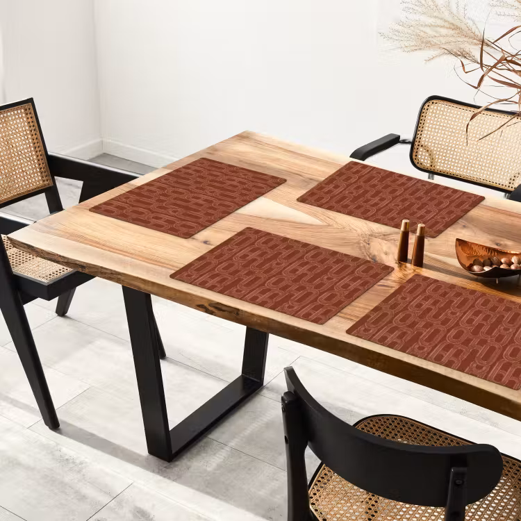 Abstract - Textuur - Bruin Placemat vinyl groot 368 -zzsfeer4_Kitchenyeah-website