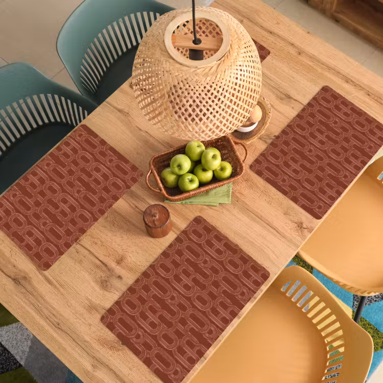Abstract - Textuur - Bruin Placemat vinyl groot 368 -zzsfeer5_Kitchenyeah-website