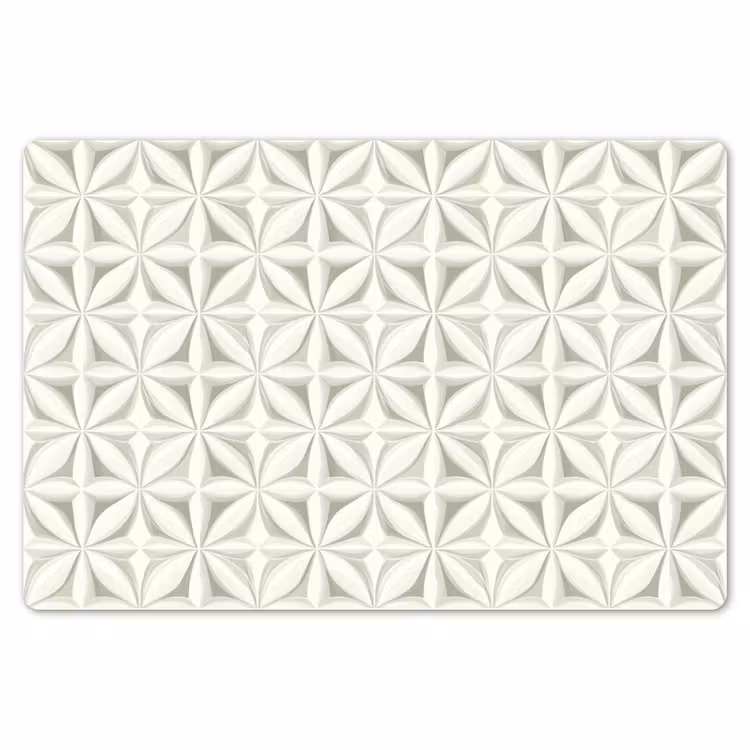 Abstract - Structuur - Grijs - Wit Placemat vinyl groot 368 -zzsfeer1_Kitchenyeah-website