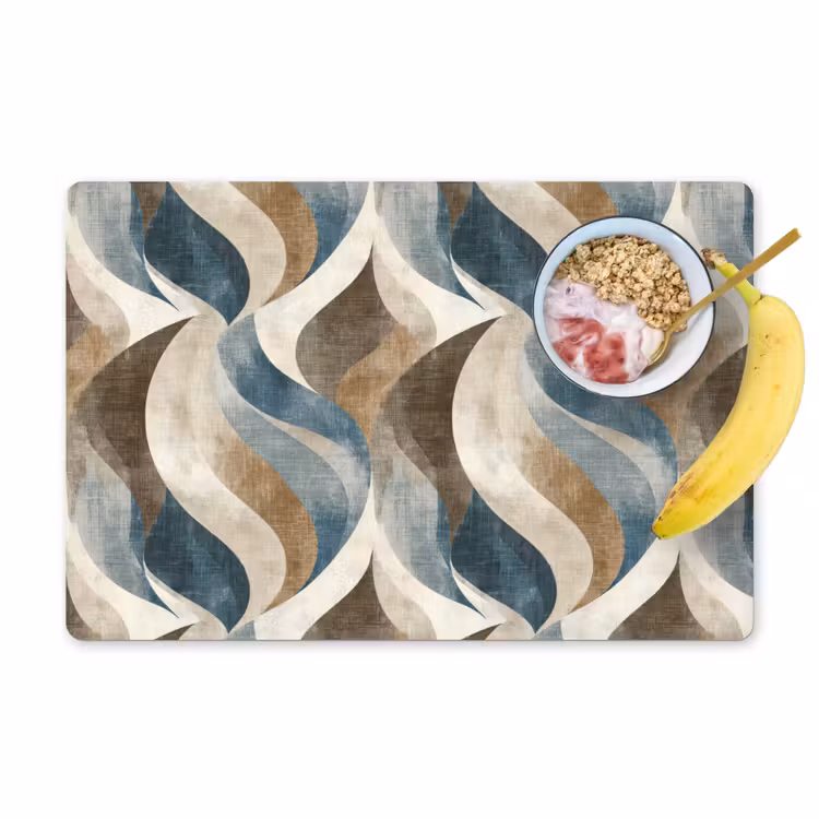 Abstract - Golven - Kleurrijk Placemat vinyl groot 368 -zzzproduct_Kitchenyeah-website