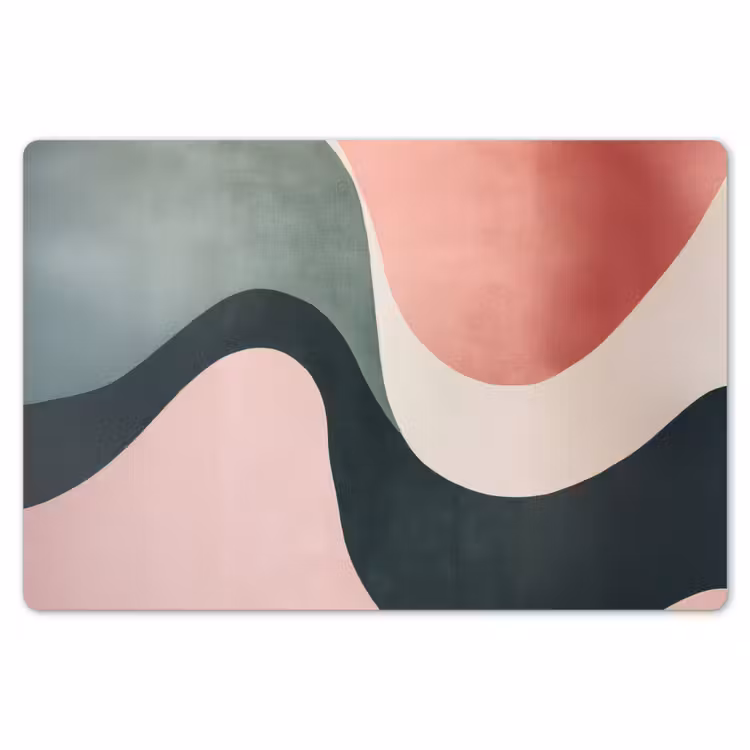 Abstract - Golven - Sierlijk - Roze Placemat vinyl groot -zzsfeer1_Kitchenyeah-website