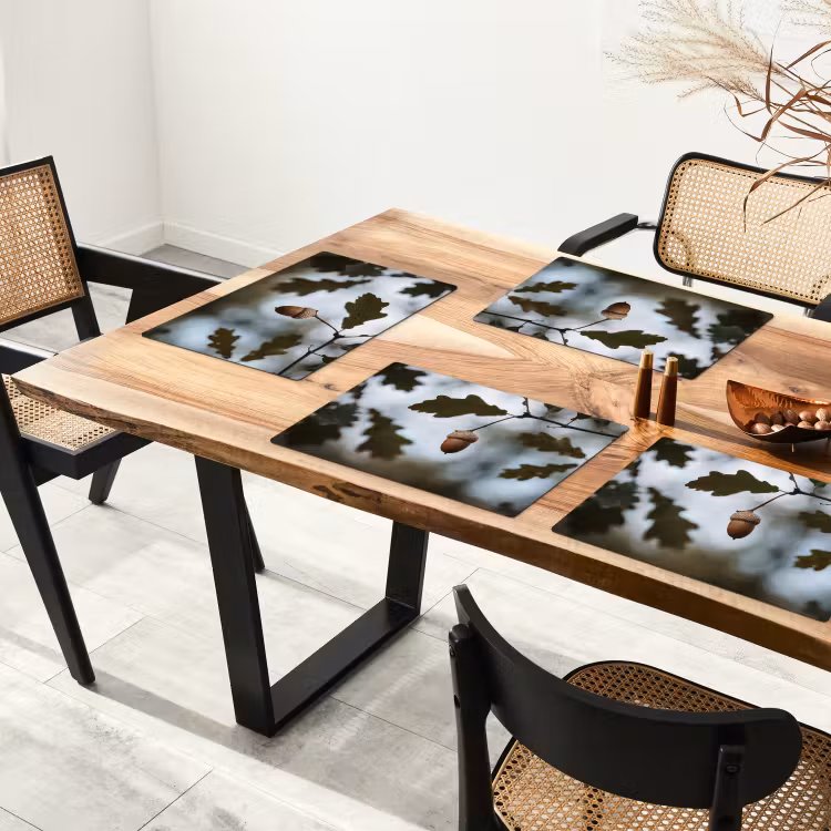Eikel - Eikenblad - Bos - Herfst - Natuur Placemat vinyl groot -zzsfeer4_Kitchenyeah-website