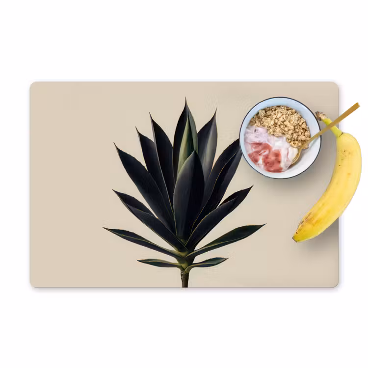 Agaveplant - Symmetrisch - Groen Placemat vinyl groot -zzzproduct_Kitchenyeah-website
