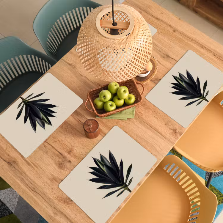 Agaveplant - Symmetrisch - Groen Placemat vinyl groot -zzsfeer5_Kitchenyeah-website