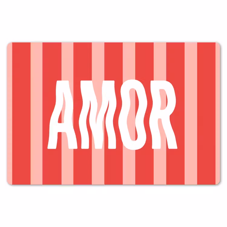 Amor - Strepen - Rood - Roze Placemat vinyl groot -zzsfeer1_Kitchenyeah-website