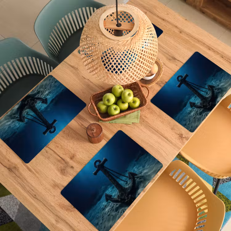 Anker - Ijzer - Zeebodem - Zand Placemat vinyl groot -zzsfeer5_Kitchenyeah-website