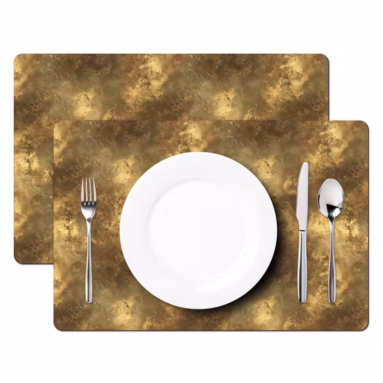 Antiek - Metaallook - Goud Placemat vinyl groot 368 -zzsfeer2_Kitchenyeah-website