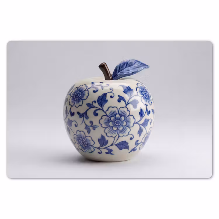 Appel - Blauw - Klassiek Placemat vinyl groot -zzsfeer1_Kitchenyeah-website