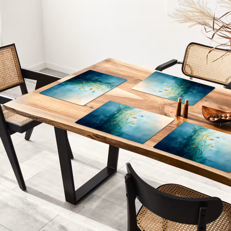 Waterplanten - Vissen - Kleurrijk - Water Placemat vinyl groot -zzsfeer4_Kitchenyeah-website