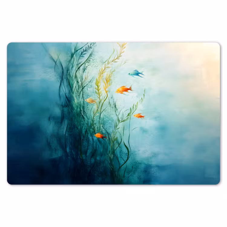 Waterplanten - Vissen - Kleurrijk - Water Placemat vinyl groot -zzsfeer1_Kitchenyeah-website