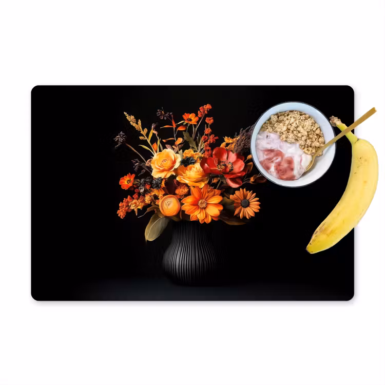 Herfst - Boeket - Oranje Placemat vinyl groot -zzzproduct_Kitchenyeah-website