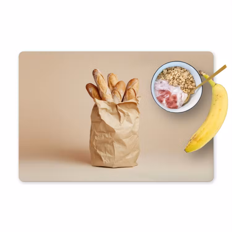 Baguette - Brood - Stokbrood - Beige Placemat vinyl groot -zzzproduct_Kitchenyeah-website