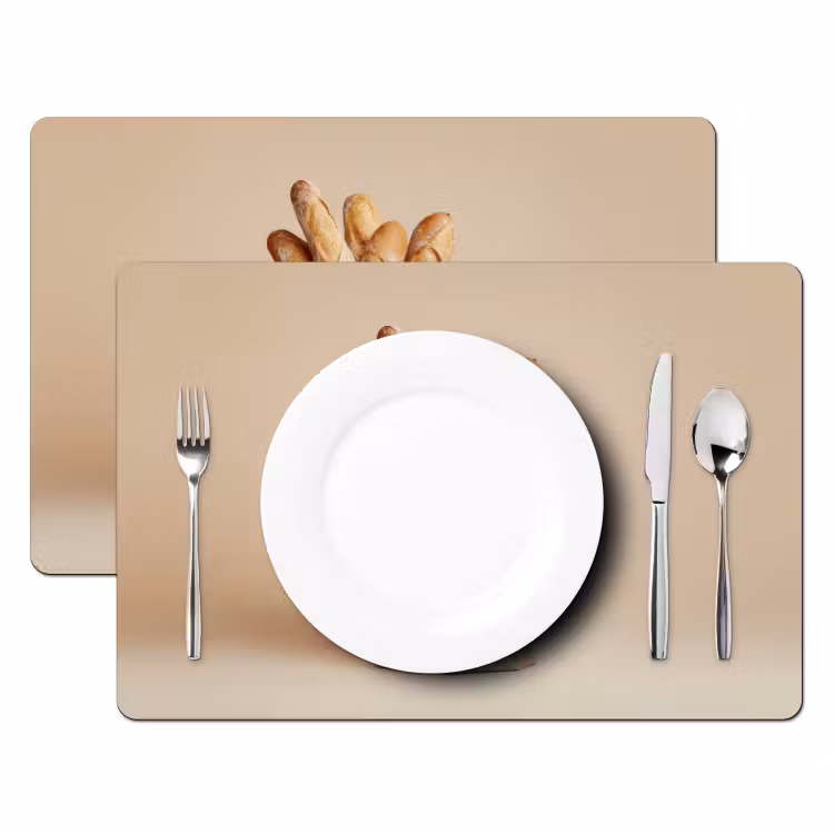 Baguette - Brood - Stokbrood - Beige Placemat vinyl groot -zzsfeer2_Kitchenyeah-website