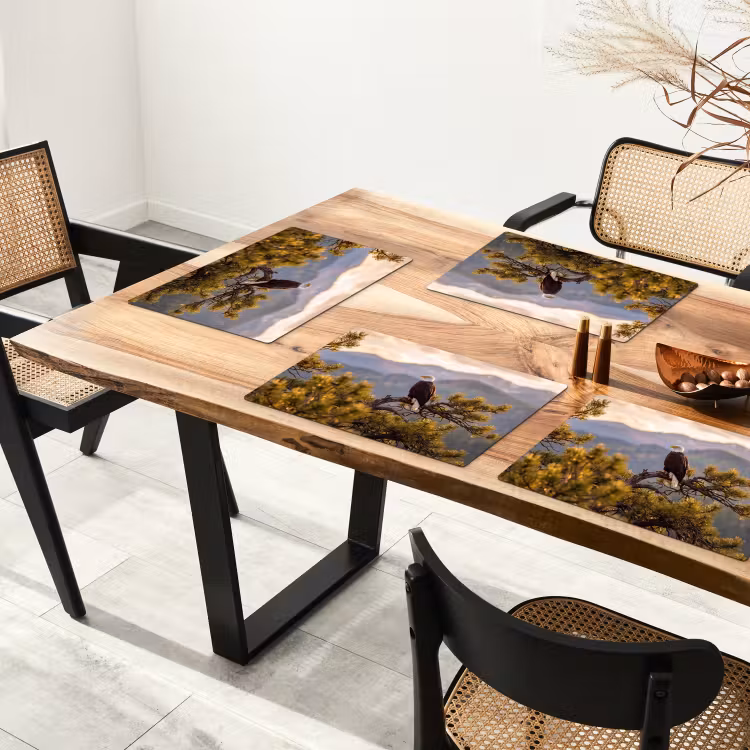 Zeearend - Boom - Bergen - Groen Placemat vinyl groot -zzsfeer4_Kitchenyeah-website