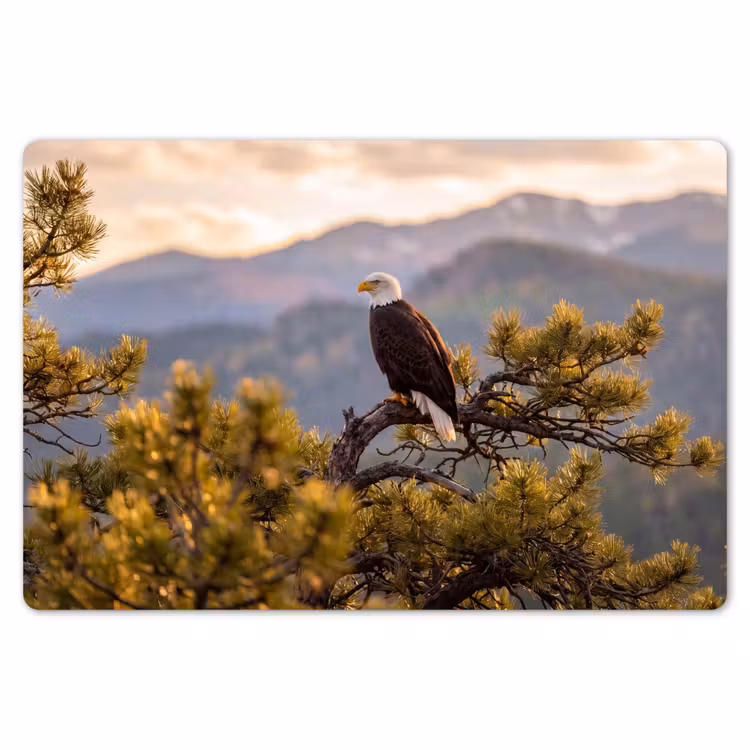 Zeearend - Boom - Bergen - Groen Placemat vinyl groot -zzsfeer1_Kitchenyeah-website