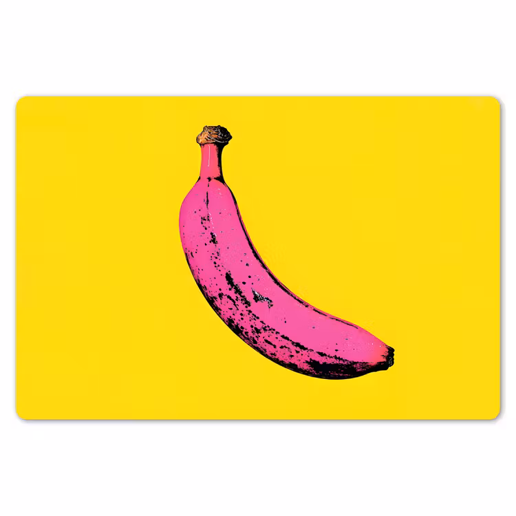 Banaan - Grafisch - Geel Placemat vinyl groot -zzsfeer1_Kitchenyeah-website