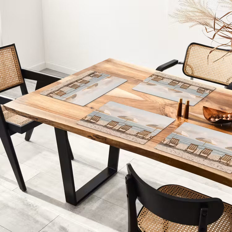 Strand - Stoelen - Parasol Placemat vinyl groot -zzsfeer4_Kitchenyeah-website