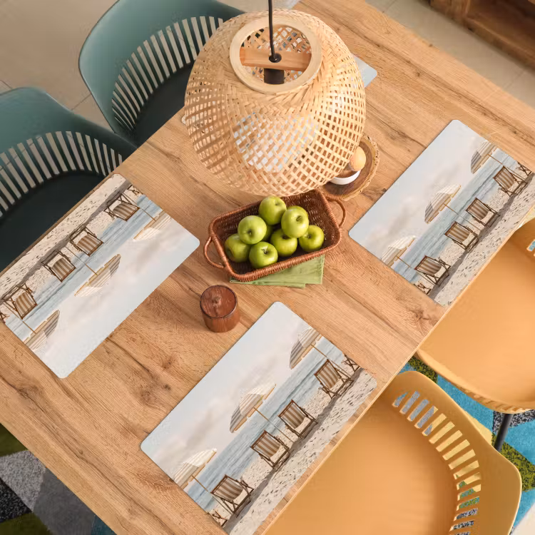 Strand - Stoelen - Parasol Placemat vinyl groot -zzsfeer5_Kitchenyeah-website