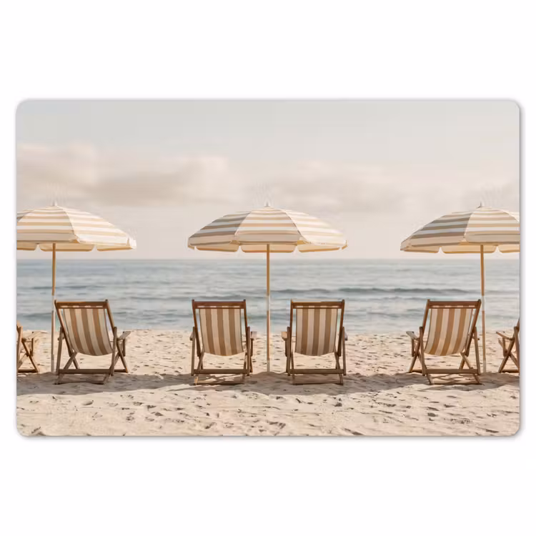 Strand - Stoelen - Parasol Placemat vinyl groot -zzsfeer1_Kitchenyeah-website