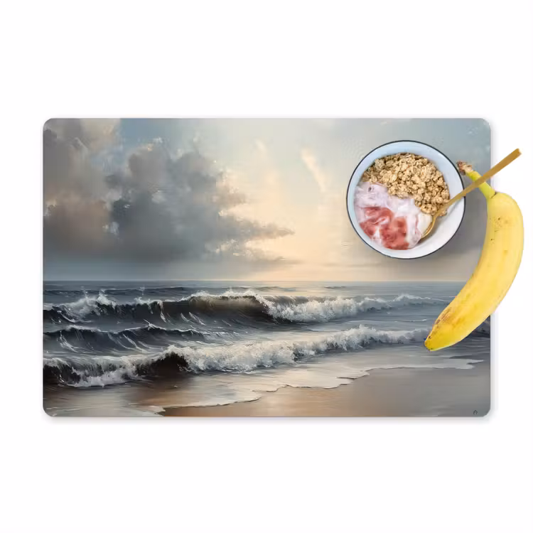 Strand - Zee - Zonsondergang Placemat vinyl groot -zzzproduct_Kitchenyeah-website