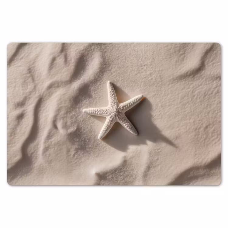 Strand - Zeester - Zand - Beige Placemat vinyl groot -zzsfeer1_Kitchenyeah-website