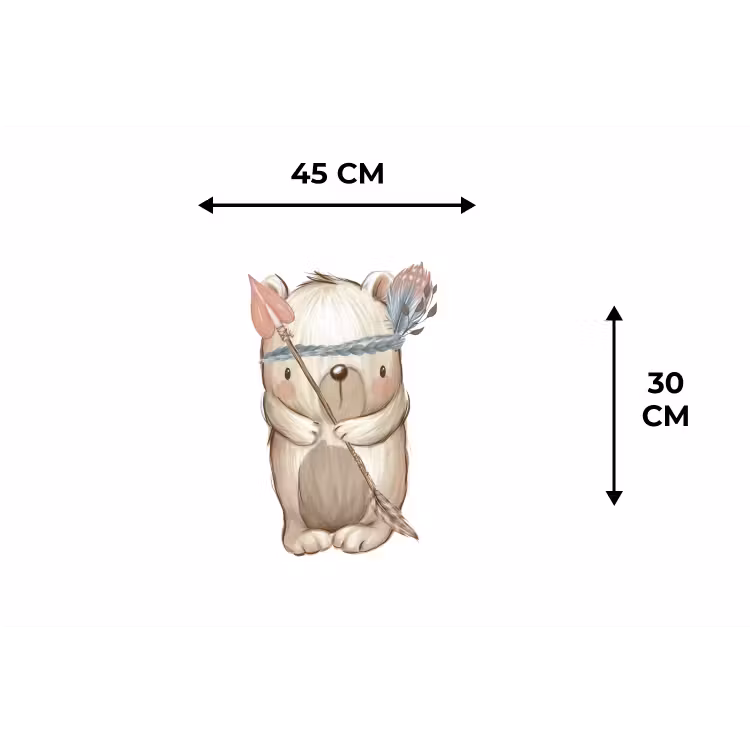 Beer - Dier - Bosdieren Placemat vinyl groot -specs
