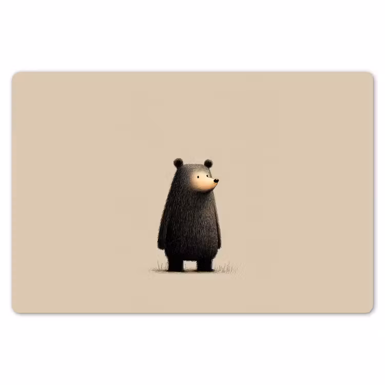 Beer - Donkerbruin - Minimalistisch Placemat vinyl groot -zzsfeer1_Kitchenyeah-website