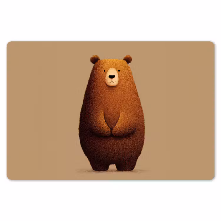 Beer - Minimalistisch - Bruin Placemat vinyl groot -zzsfeer1_Kitchenyeah-website